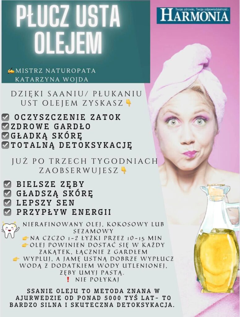 Płucz usta olejem